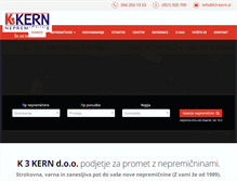 Tablet Screenshot of k3-kern.si